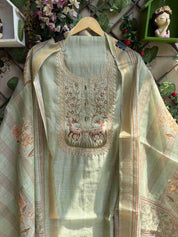 Noor Bagh Mint Green Cotton Suit Set