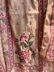 Noor Mahal Rani Pink Cotton Suit Set