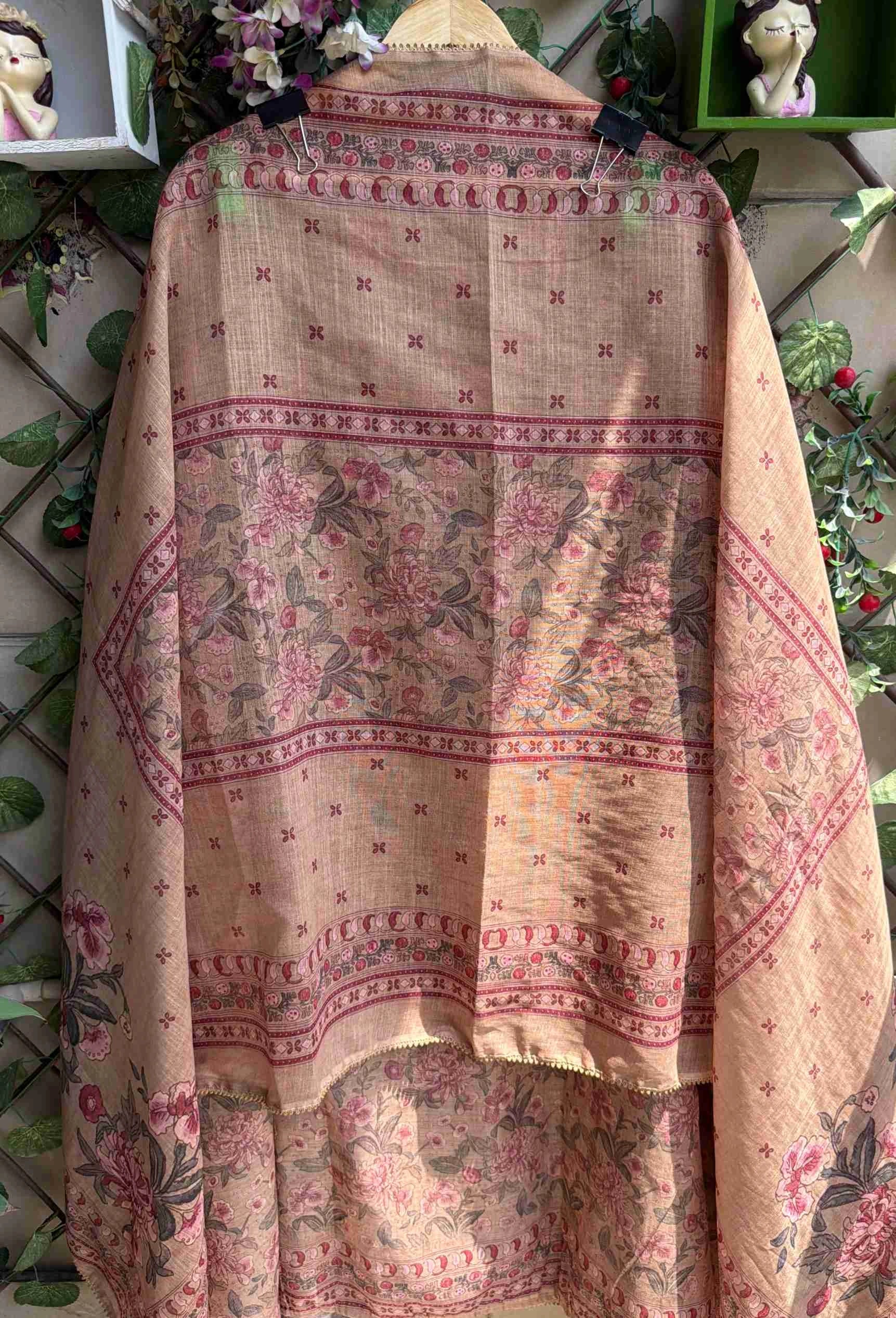 Noor Mahal Rani Pink Cotton Suit Set