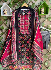Surmayi Heritage Suit Set – Midnight Black