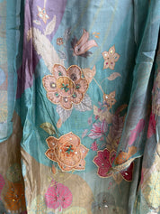 Mehrbano Aqua Mist Floral Suit Set