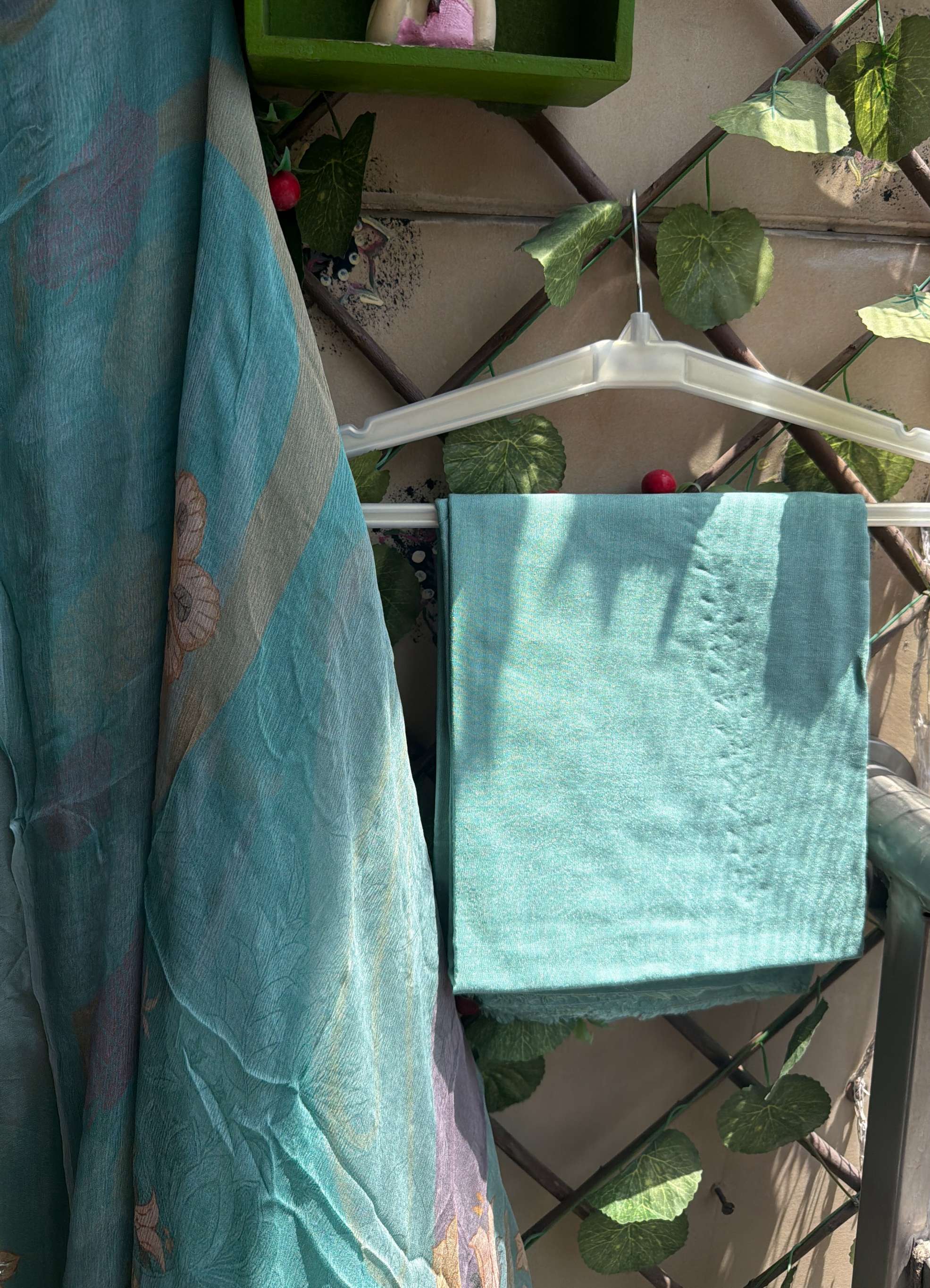 Mehrbano Aqua Mist Floral Suit Set