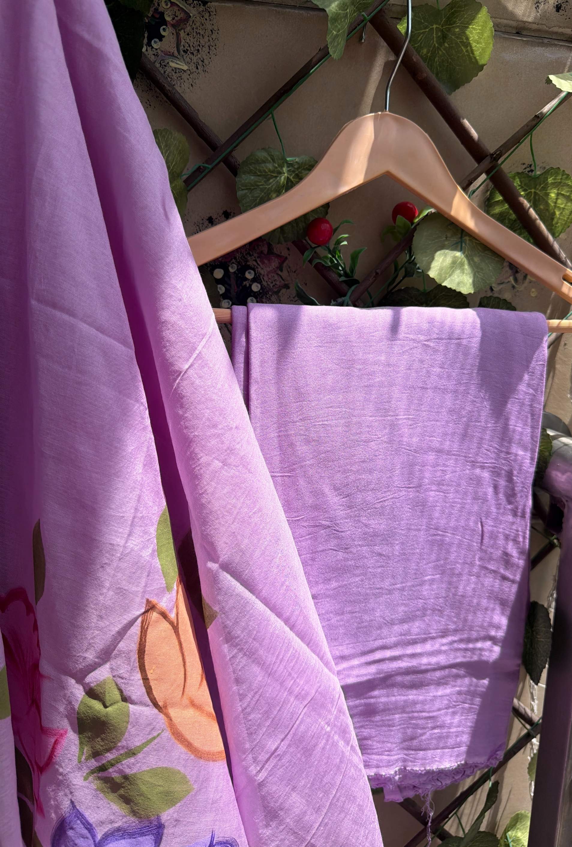 Ruhani Flora Suit Set Lilac