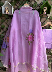 Ruhani Flora Suit Set Lilac