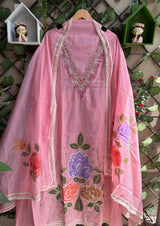 Ruhani Flora Suit Set – Pink