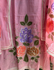 Ruhani Flora Suit Set – Pink