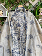 Ivory Bloom Suit Set – Royal Blue