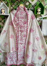 Ivory Bloom Suit Set – Rose Pink