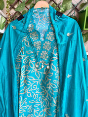Rani Meher Suit Set – Aqua Blue