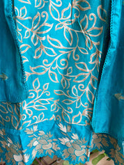 Rani Meher Suit Set – Aqua Blue