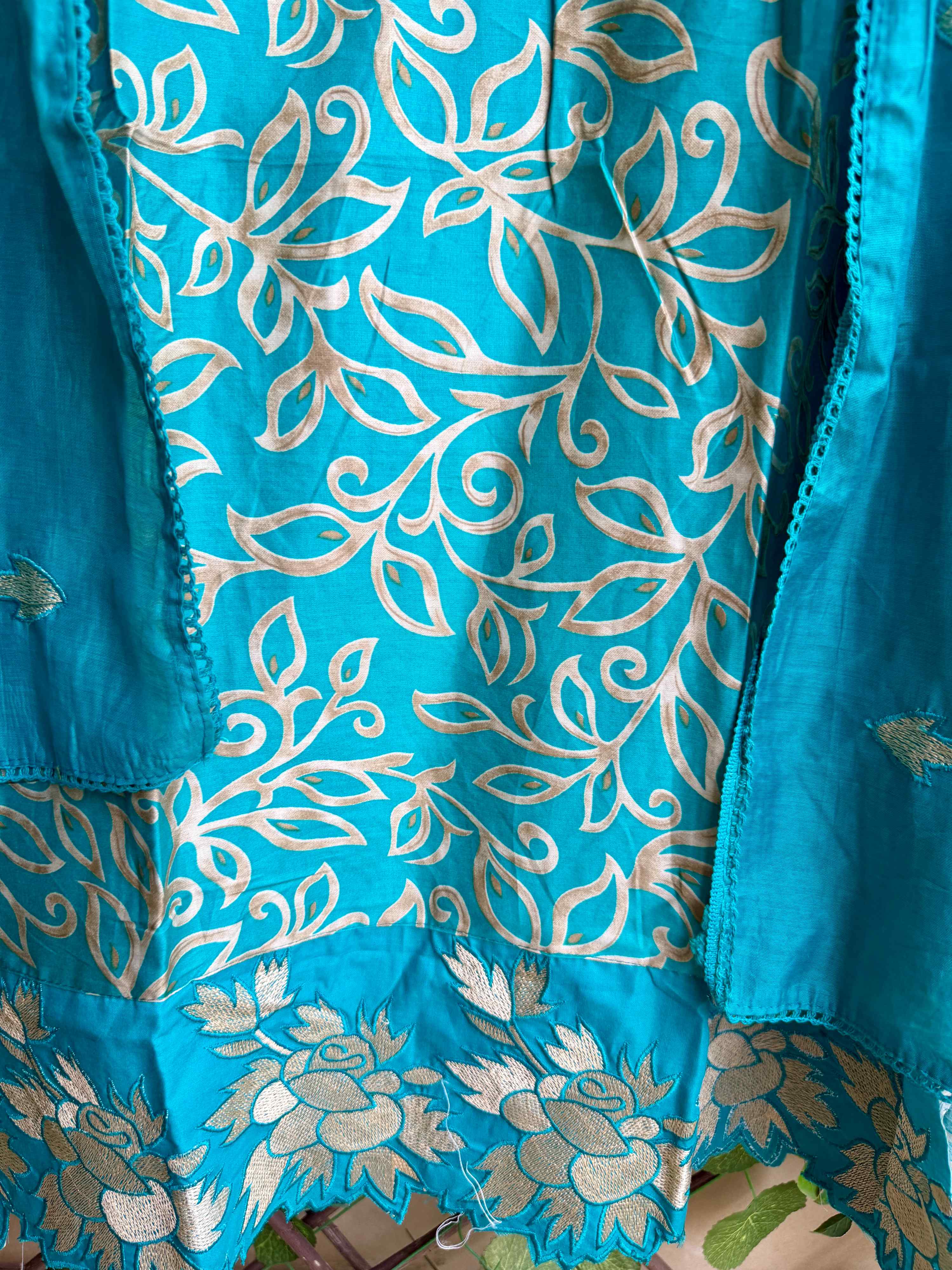 Rani Meher Suit Set – Aqua Blue