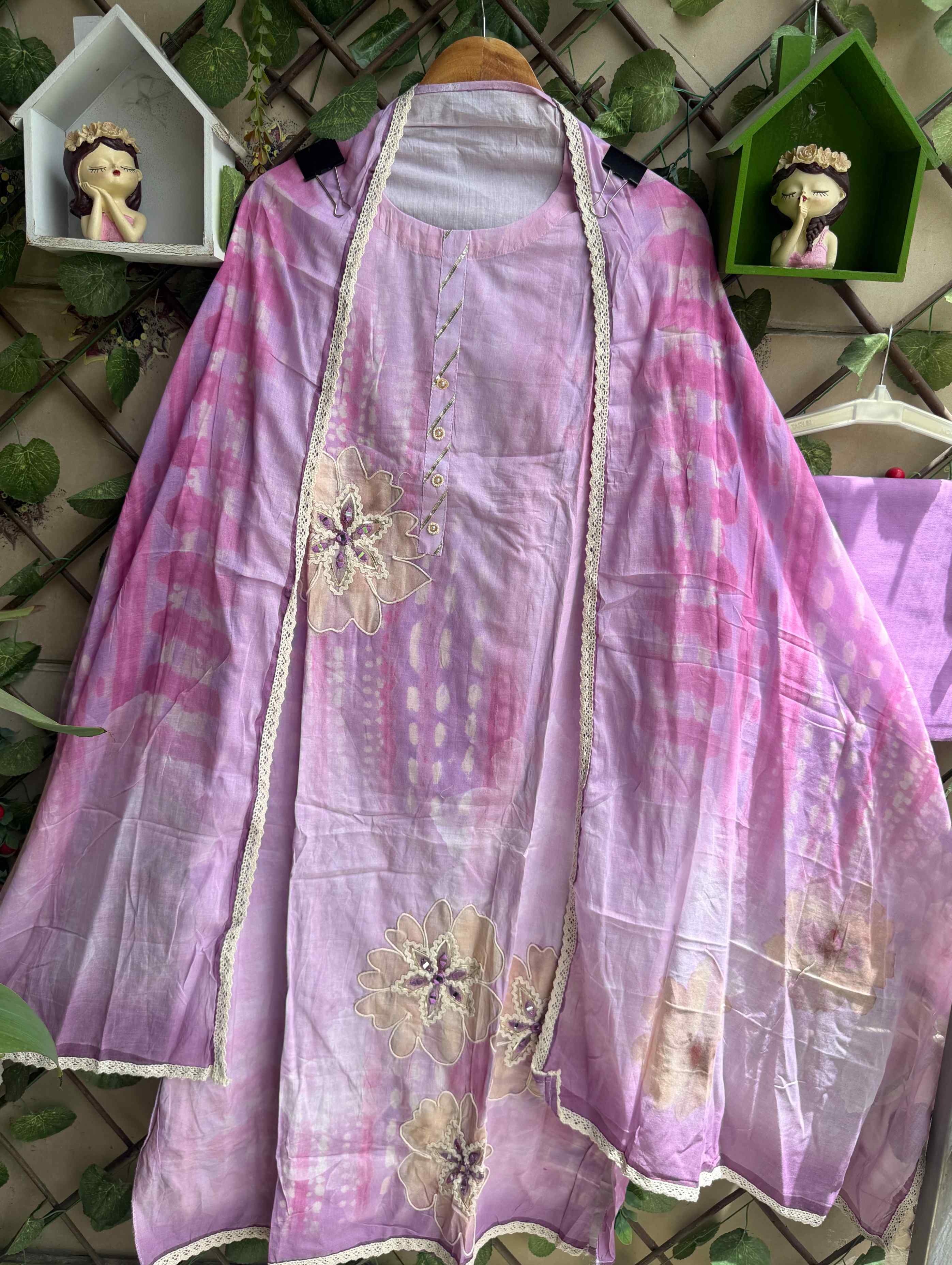 Gulnaar Mist Suit Set – Lavender