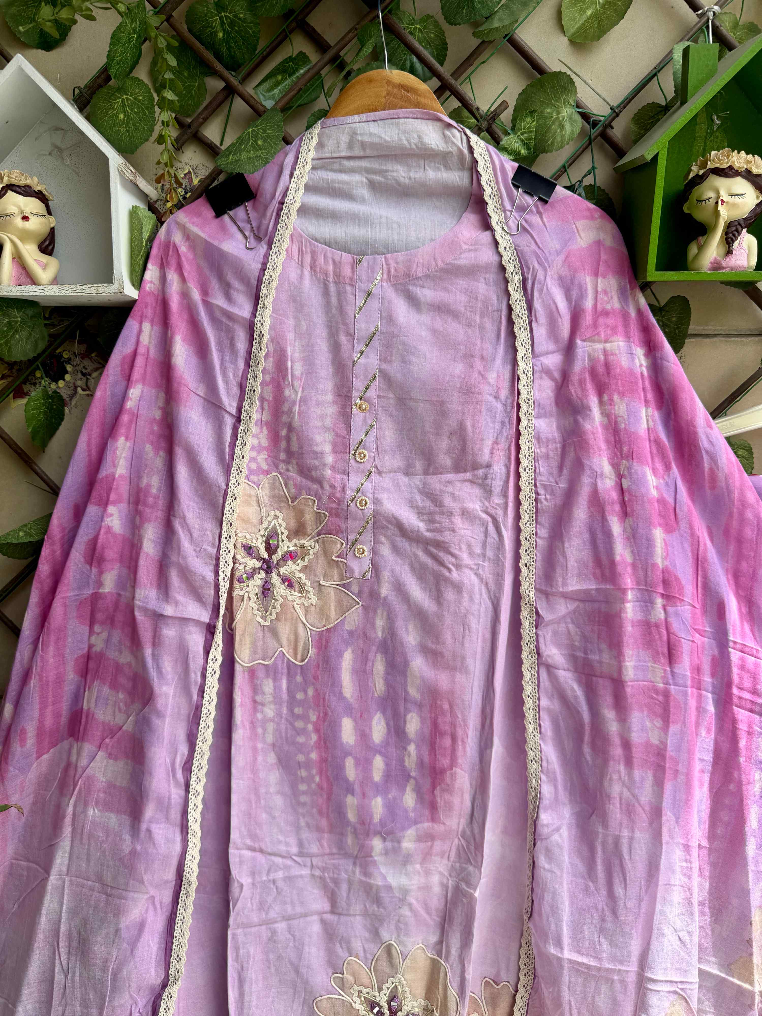 Gulnaar Mist Suit Set – Lavender