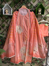 Gulnaar Mist Suit Set – Peach Blossom