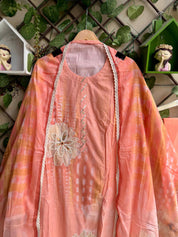 Gulnaar Mist Suit Set – Peach Blossom