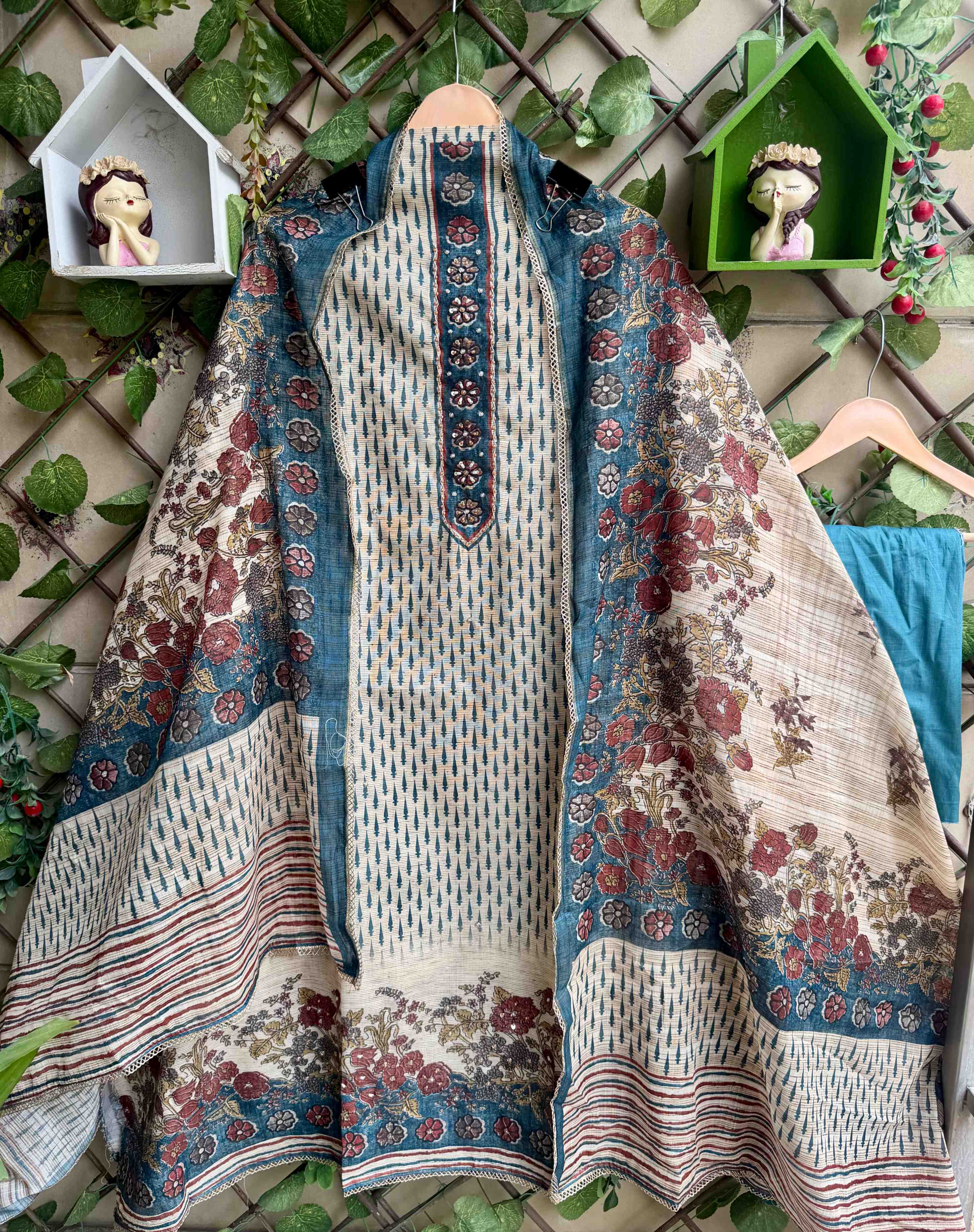 Gulbahar Grace – Teal Blue