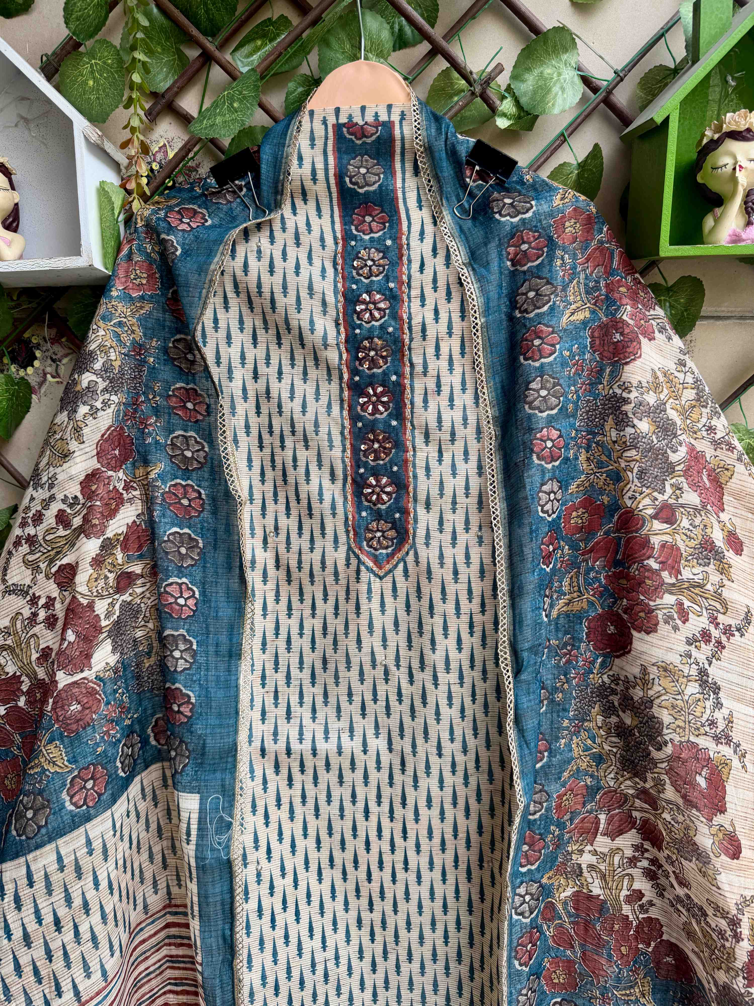 Gulbahar Grace – Teal Blue
